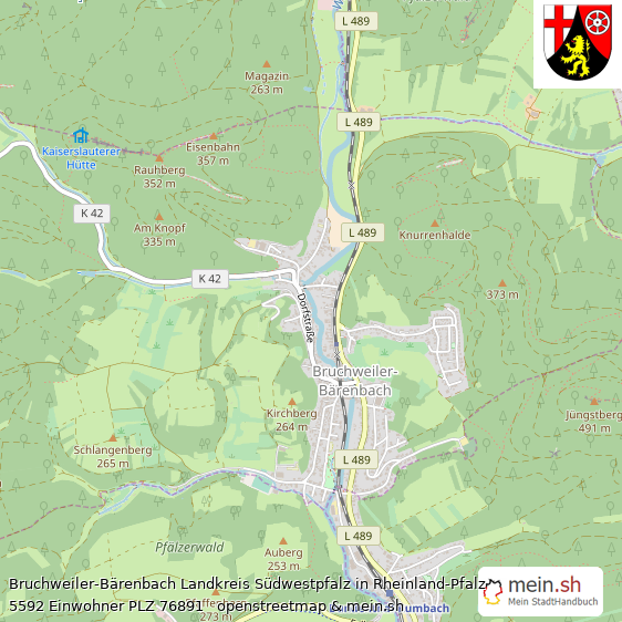 Bruchweiler-Brenbach Groes Dorf Lageplan